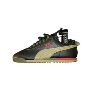 Boys Puma Roma Tipoff Athletic Shoes Sneakers Size 6C Black Green